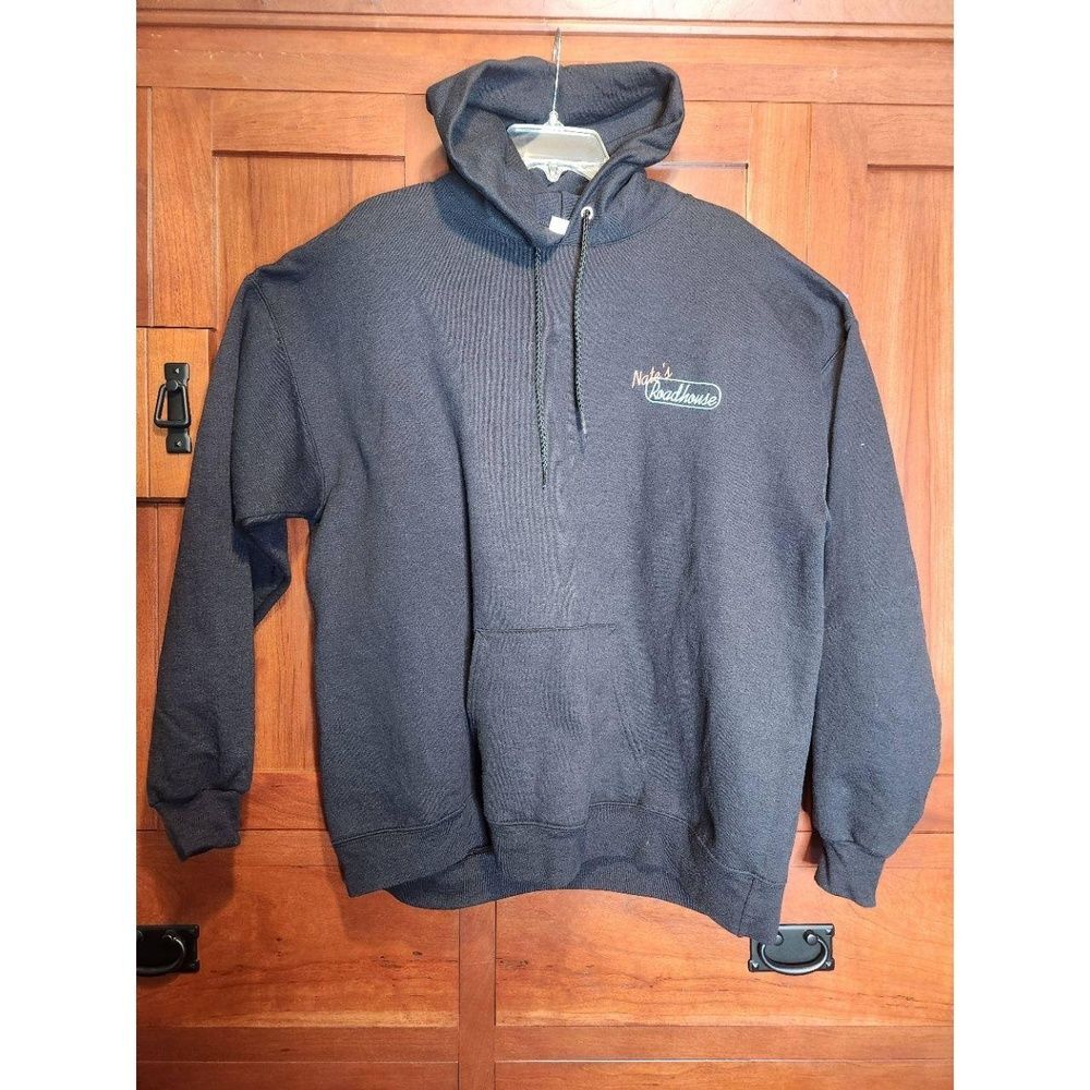 Young Sheldon TV Series Nate's Roadhouse Black Sweatshirt Crew Gift XL !Rare!